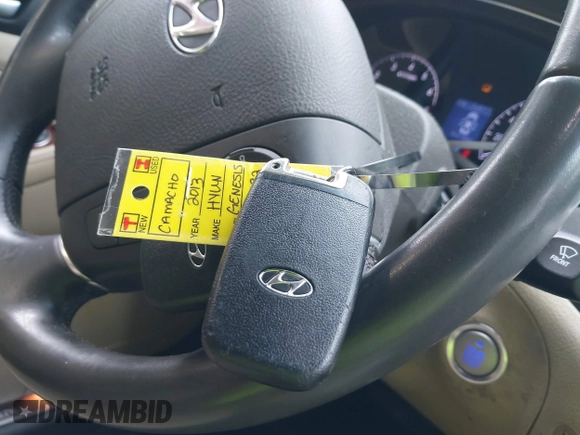 2013 Hyundai Genesis 3.8L z VIN KMHGC4DDXDU237728, wystawiony jako IAAI lot #42402839 z przebiegiem 134 977 mil mil oraz . Historia ofert i sprzedaży dostępna na DreamBid. Obrazek 11.