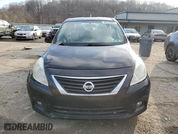 2012 Nissan Versa S with VIN 3N1CN7AP5CL938038, listed as a Copart auction lot 46330065 with 95,806 mi miles and Salvage Title. Bid and sale history available at carsss.com. Image 5.