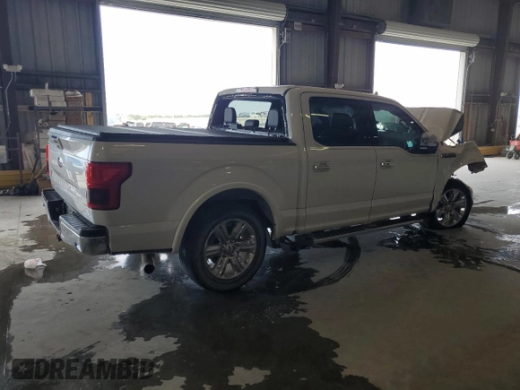 2018 Ford F-150 XL with VIN 1FTEW1C50JKD41485, listed as a Copart auction lot 55153695 with 99,193 mi miles and Salvage title. Bid and sale history available at DreamBid. Image 3.