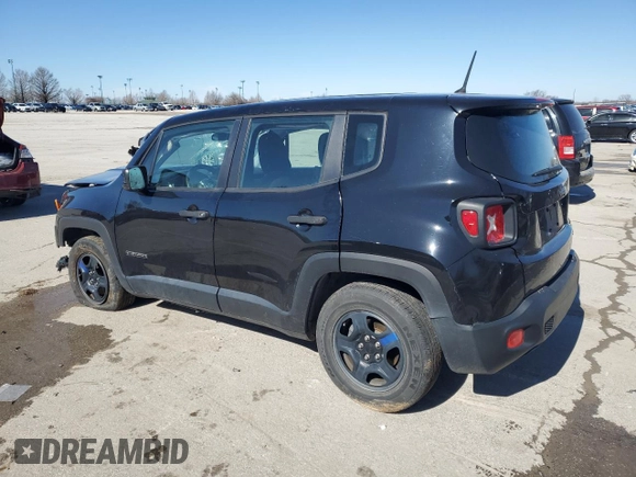 2017 Jeep Renegade Sport with VIN ZACCJAAH4HPG18240, listed as a Copart auction lot 47964625 with 107,192 mi miles and Salvage Title. Bid and sale history available at DreamBid. Image 2.