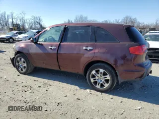 2007 Acura MDX Tech Pkg with VIN 2HNYD28367H526666, listed as a Copart auction lot 45125285 with 208,405 mi miles and Salvage Title. Bid and sale history available at carsss.com. Image 2.
