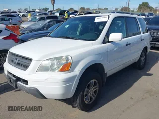 2005 Honda Pilot EX-L with RES with VIN 2HKYF18655H541622, listed as a IAAI auction lot 41419100 with 159,378 mi miles. Bid and sale history available at carsss.com. Image 2.