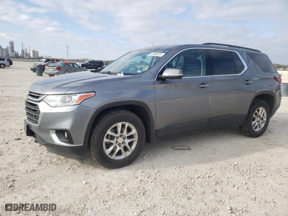 2020 Chevrolet Traverse LT Leather with VIN 1GNEVHKW3LJ215305, listed as a Copart auction lot 45546015 with 144,932 mi miles and Salvage Title. Bid and sale history available at carsss.com. Image 1.