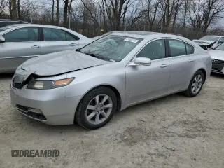 2013 Acura TL Tech with VIN 19UUA8F51DA012515, listed as a Copart auction lot 47464185 with 150,151 mi miles and Salvage Title. Bid and sale history available at carsss.com. Image 1.