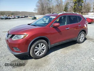 2015 Nissan Rogue SV with VIN 5N1AT2MT7FC825824, listed as a Copart auction lot 50576015 with 134,242 mi miles and Salvage Title. Bid and sale history available at carsss.com. Image 1.