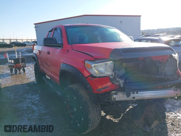 2016 Toyota Tundra 4WD Truck SR with VIN 5TFUM5F16GX064645, listed as a IAAI auction lot 41614790 with 144,400 mi miles. Bid and sale history available at carsss.com. Image 1.