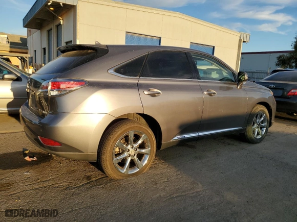 2013 Lexus RX 450h with VIN JTJZB1BA4D2409929, listed as a Copart auction lot 87857895 with 165,043 mi miles and Salvage Title. Bid and sale history available at carsss.com. Image 3.