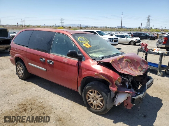 2005 Dodge Caravan with VIN 1D4GP24R15B341159, listed as a Copart auction lot 52237715 with 0 mi miles and Salvage Title. Bid and sale history available at carsss.com. Image 4.