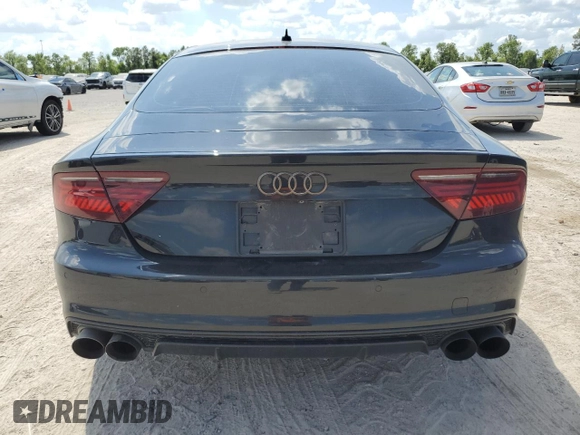 2016 Audi S7 with VIN WAUW2AFC8GN008126, listed as a Copart auction lot 67843574 with 78,139 mi miles and Salvage Title. Bid and sale history available at carsss.com. Image 6.
