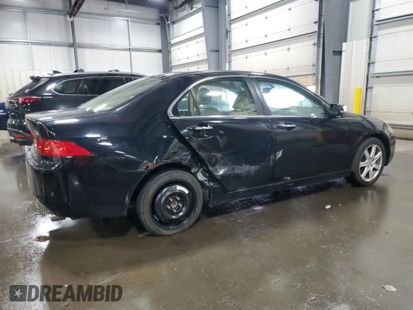 2004 Acura TSX with VIN JH4CL96894C040733, listed as a Copart auction lot 60874425 with 233,037 mi miles and Salvage title. Bid and sale history available at DreamBid. Image 3.