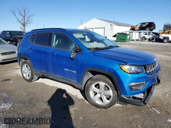 2021 Jeep Compass Latitude z VIN 3C4NJDBB5MT507557, wystawiony jako Copart lot #88755955 z przebiegiem 46 134 mil mil oraz Nie do naprawy • Non repairable. Historia ofert i sprzedaży dostępna na DreamBid. Obrazek 4.