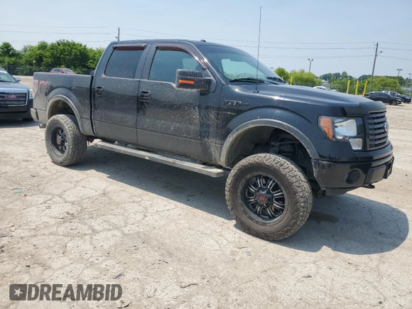 2012 Ford F-150 XL with VIN 1FTFW1EF7CFB59949, listed as a Copart auction lot 59999555 with 123,074 mi miles and Salvage title. Bid and sale history available at DreamBid. Image 4.