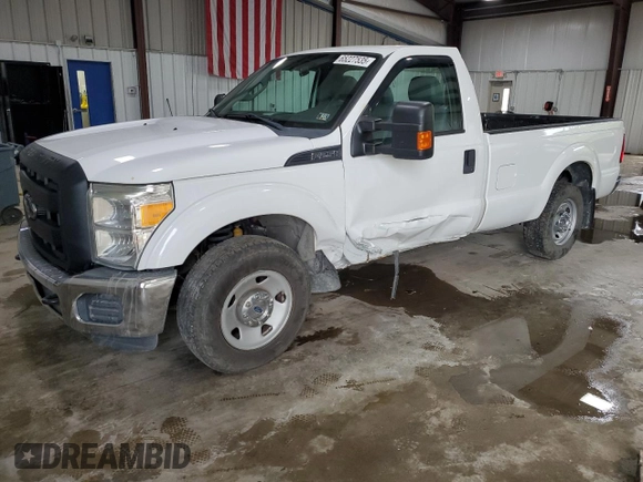 2015 Ford F-250 XL with VIN 1FTBF2A65FEB10141, listed as a Copart auction lot 65227535 with 163,790 mi miles and Salvage title. Bid and sale history available at DreamBid. Image 1.
