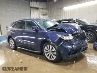 2016 Acura MDX w/Tech/Entertainment with VIN 5FRYD4H69GB016229, listed as a Copart auction lot 50205395 with 163,865 mi miles and Salvage Title. Bid and sale history available at carsss.com. Image 4.