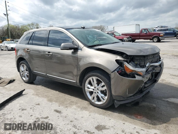 2013 Ford Edge Limited with VIN 2FMDK3KC7DBE30502, listed as a Copart auction lot 51823875 with 124,172 mi miles and Clean Title. Bid and sale history available at carsss.com. Image 4.