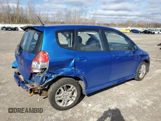 2008 Honda Fit Sport with VIN JHMGD38688S045943, listed as a Copart auction lot 49443655 with 81,764 mi miles and Salvage Title. Bid and sale history available at carsss.com. Image 3.