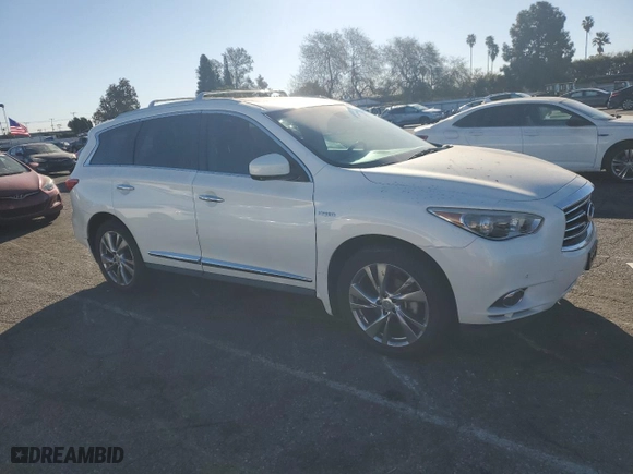 2014 Infiniti QX60 Hybrid with VIN 5N1CL0MN6EC514060, listed as a Copart auction lot 88640825 with NaN miles and Salvage Title. Bid and sale history available at carsss.com. Image 4.