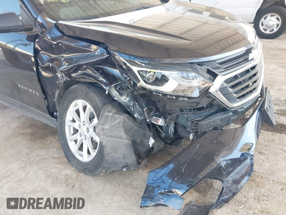 2021 Chevrolet Equinox LS with VIN 3GNAXHEV0MS123855, listed as a IAAI auction lot 42363296 with 32,810 mi miles and . Bid and sale history available at DreamBid. Image 6.