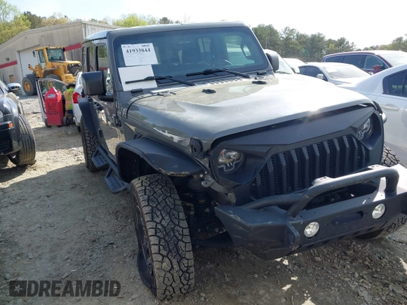 2019 Jeep Wrangler Unlimited Sport Altitude with VIN 1C4HJXDG3KW639148, listed as a IAAI auction lot 41933844 with 57,184 mi miles and . Bid and sale history available at DreamBid. Image 1.