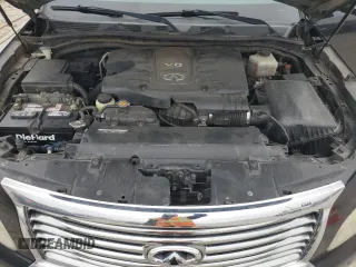 2012 Infiniti QX56 8-passenger z VIN JN8AZ2NC6C9316225, wystawiony jako Copart lot #42955725 z przebiegiem 204 534 mil mil oraz Szkoda całkowita • Salvage title. Historia ofert i sprzedaży dostępna na DreamBid. Obrazek 12.