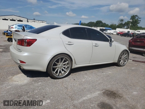 2011 Lexus IS 250 with VIN JTHBF5C24B5146844, listed as a Copart auction lot 62101595 with 161,483 mi miles and Salvage title. Bid and sale history available at DreamBid. Image 3.
