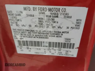 2007 Ford Escape XLT with VIN 1FMYU93147KB88080, listed as a Copart auction lot 87759205 with 0 mi miles and Clean Title. Bid and sale history available at carsss.com. Image 13.