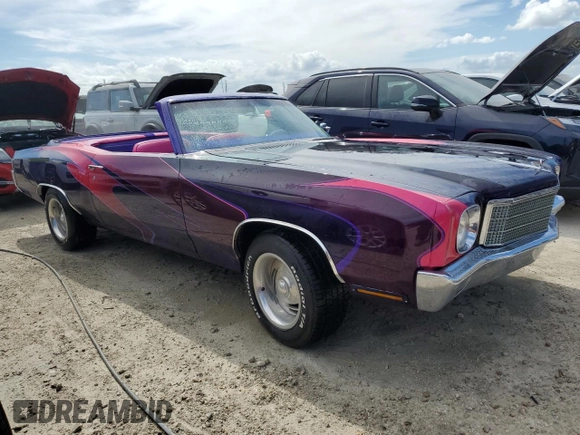 1970 Chevrolet Monte Carlo z VIN 138570F187605, wystawiony jako Copart lot #74946574 z przebiegiem Nie podano mil oraz Nie do naprawy. Historia ofert i sprzedaży dostępna na DreamBid. Obrazek 4.