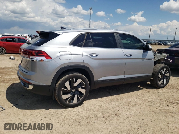 2024 Volkswagen Atlas SE with VIN 1V2HE2CA5RC205604, listed as a Copart auction lot 56399885 with 19,859 mi miles and Salvage title. Bid and sale history available at DreamBid. Image 3.