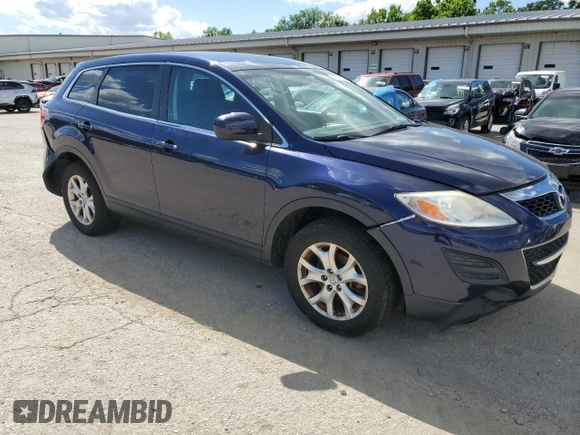 2012 Mazda CX-9 Sport with VIN JM3TB3BV8C0360906, listed as a Copart auction lot 57524154 with 89,662 mi miles and Salvage Title. Bid and sale history available at DreamBid. Image 4.
