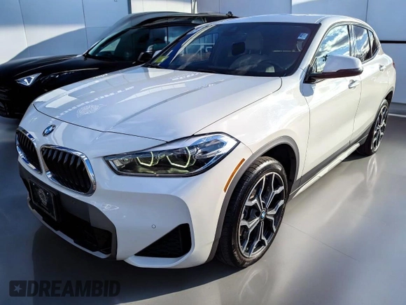 2022 BMW X2 xDrive28i with VIN WBXYJ1C07N5U5445X, listed as a Copart auction lot 49525655 with 34,442 mi miles and Clean Title. Bid and sale history available at carsss.com. Image 2.
