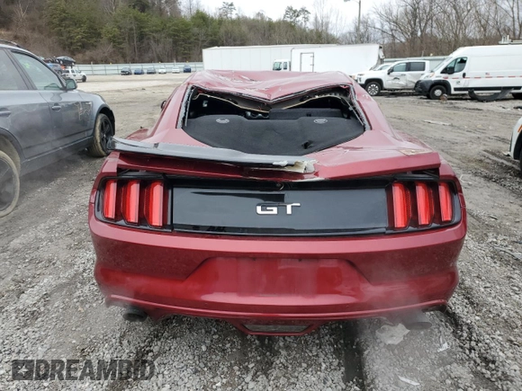 2016 Ford Mustang GT with VIN 1FA6P8CF6G5211047, listed as a Copart auction lot 43239055 with 65,146 mi miles and Salvage Title. Bid and sale history available at carsss.com. Image 6.