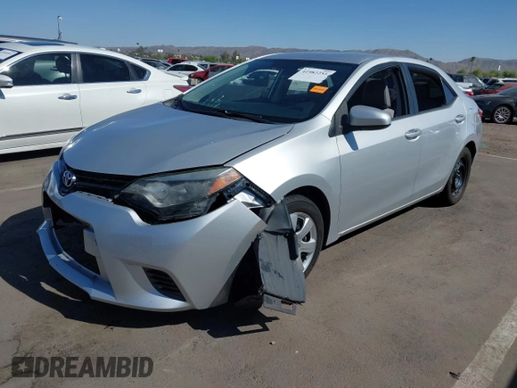 2015 Toyota Corolla L with VIN 5YFBURHE5FP345816, listed as a IAAI auction lot 41982255 with Not Provided miles and . Bid and sale history available at DreamBid. Image 2.