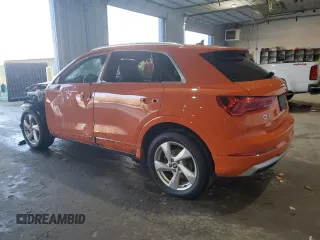 2021 Audi Q3 Premium with VIN WA1AUCF38M1134874, listed as a Copart auction lot 84907564 with 49,873 mi miles and Salvage Title. Bid and sale history available at DreamBid. Image 2.