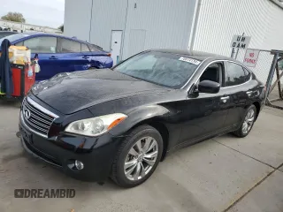 2013 Infiniti M37 with VIN JN1BY1AR0DM601575, listed as a Copart auction lot 78614134 with 158,729 mi miles and Salvage Title. Bid and sale history available at carsss.com. Image 1.
