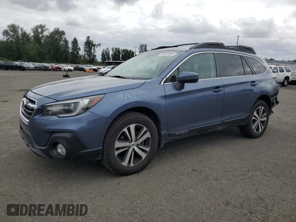 2018 Subaru Outback Limited with VIN 4S4BSENC6J3342566, listed as a Copart auction lot 60337535 with 79,704 mi miles and Salvage title. Bid and sale history available at DreamBid. Image 1.
