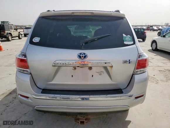 2011 Toyota Highlander Hybrid with VIN JTEBC3EH9B2002235, listed as a Copart auction lot 48421005 with 266,370 mi miles and Clean Title. Bid and sale history available at carsss.com. Image 6.
