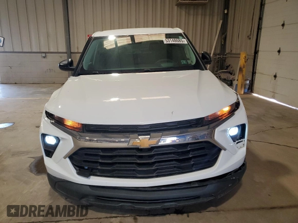 2024 Chevrolet TrailBlazer LS with VIN KL79MNSL5RB042940, listed as a Copart auction lot 53148685 with 23,294 mi miles and Salvage Title. Bid and sale history available at DreamBid. Image 5.
