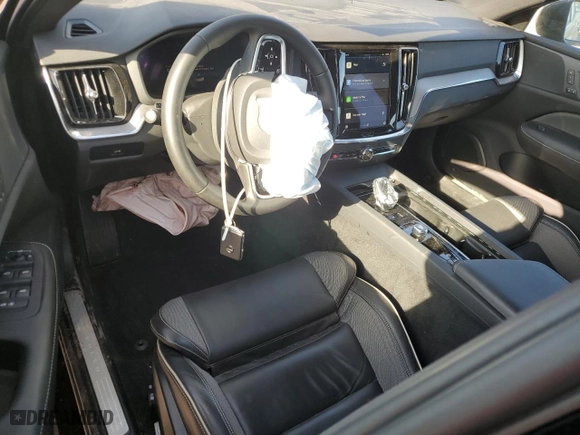 2024 Volvo S60 Plus Black Edition with VIN 7JRL12FH3RG319885, listed as a Copart auction lot 52808015 with 12,668 mi miles and Salvage Title. Bid and sale history available at carsss.com. Image 8.