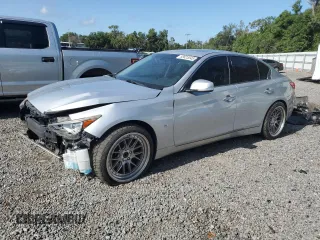 2015 Infiniti Q50 Premium with VIN JN1BV7AP7FM356447, listed as a Copart auction lot 58823045 with 137,642 mi miles and Salvage title. Bid and sale history available at DreamBid. Image 1.