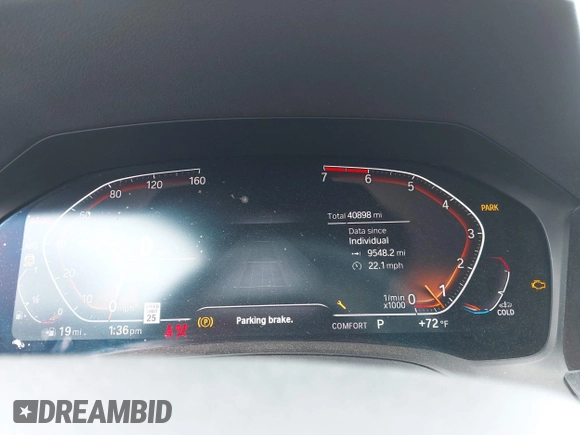 2019 BMW 3 Series 330i with VIN WBA5R1C57KAK07519, listed as a IAAI auction lot 42042379 with 40,898 mi miles and . Bid and sale history available at DreamBid. Image 7.