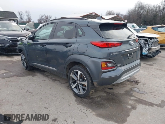 2019 Hyundai Kona Limited with VIN KM8K3CA59KU239307, listed as a IAAI auction lot 41607380 with 42,454 mi miles. Bid and sale history available at carsss.com. Image 3.