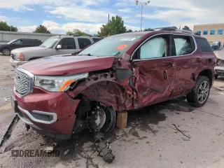 2017 GMC Acadia Denali with VIN 1GKKNXLS7HZ323764, listed as a Copart auction lot 60514805 with Not provided miles and Salvage title. Bid and sale history available at DreamBid. Image 1.