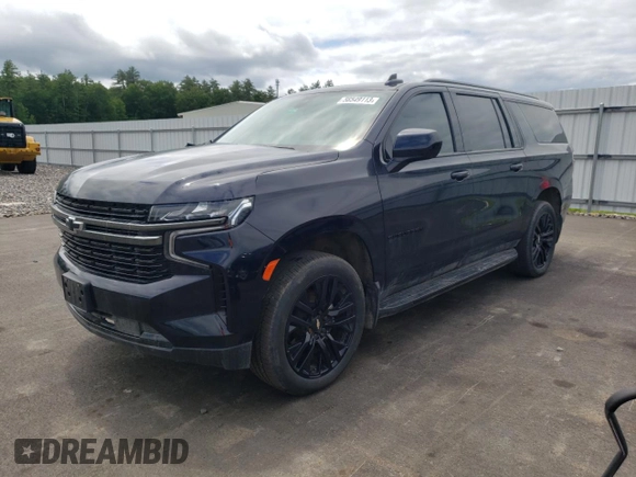 2021 Chevrolet Suburban RST with VIN 1GNSKEKT4MR413183, listed as a Copart auction lot 56549113 with 22,694 mi miles. Bid and sale history available at carsss.com. Image 1.