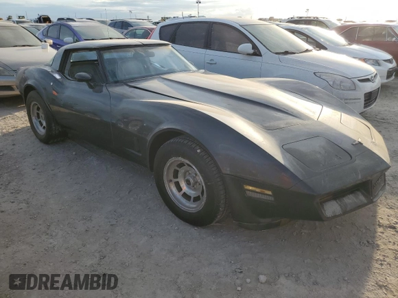 1981 Chevrolet Corvette with VIN 1G1AY8763B5103059, listed as a Copart auction lot 75293044 with 91,784 mi miles and Salvage Title. Bid and sale history available at carsss.com. Image 4.