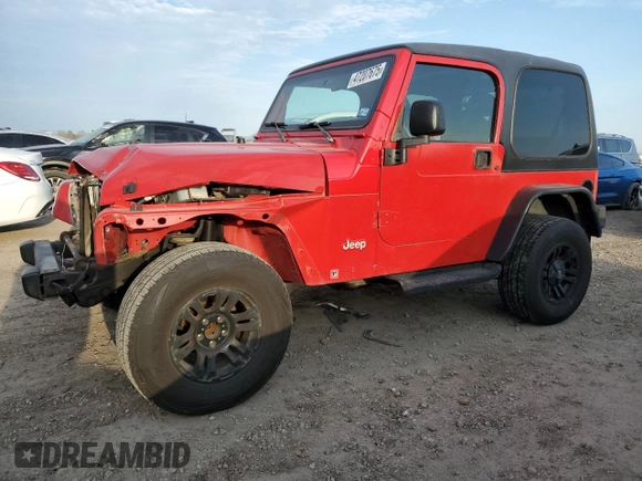 1999 Jeep Wrangler SE with VIN 1J4FY29P7XP410255, listed as a Copart auction lot 47207675 with 181,946 mi miles and Salvage Title. Bid and sale history available at carsss.com. Image 1.