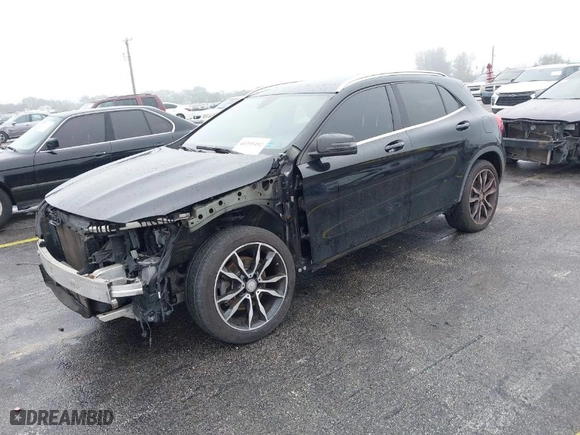 2016 Mercedes-Benz GLA with VIN WDCTG4GB5GJ201334, listed as a IAAI auction lot 41395492 with 109,043 mi miles. Bid and sale history available at carsss.com. Image 2.