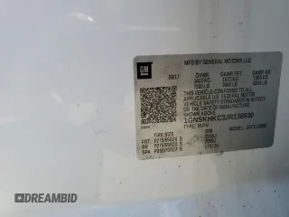 2018 Chevrolet Suburban LT z VIN 1GNSKHKC3JR136930, wystawiony jako Copart lot #54765635 z przebiegiem 42 047 mil mil oraz Czysty tytuł • Clean title. Historia ofert i sprzedaży dostępna na DreamBid. Obrazek 14.