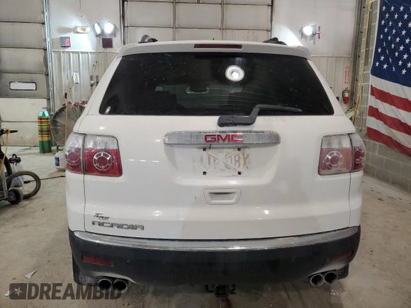 2009 GMC Acadia SLT1 with VIN 1GKER23D49J129330, listed as a Copart auction lot 58612534 with 196,003 mi miles and Non Repairable. Bid and sale history available at carsss.com. Image 6.