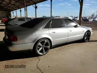 2002 Audi S8 with VIN WAUGU44D32N003467, listed as a Copart auction lot 46717295 with 270,687 mi miles and Clean Title. Bid and sale history available at DreamBid. Image 3.
