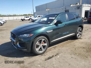 2017 Jaguar F-Pace S with VIN SADCM2BV4HA082587, listed as a Copart auction lot 53728865 with 140,318 mi miles and Salvage Title. Bid and sale history available at DreamBid. Image 1.